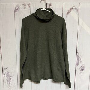 KÜHL Petra Olive Waffle Turtleneck Women’s XL Thumbholes EUC